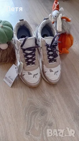 👟 Дамски маратонки – бежово/бели 🤍🤎 ✨ Нежен и стилен дизайн ✨ К, снимка 2 - Маратонки - 56016072