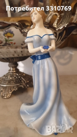 Прекрасна английска порцеланова статуетка на дама. 