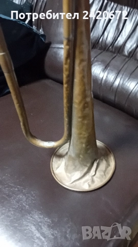 френска музикална тръба, снимка 5 - Антикварни и старинни предмети - 52904156
