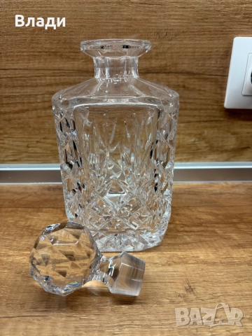 Стъклен декантер за алкохол, снимка 2 - Сервизи - 52687433
