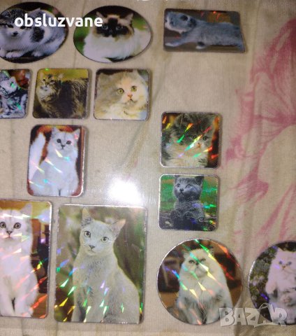 35 бляскави лепенки с котенца, снимка 2 - Други - 39942891