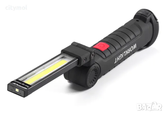 Сгъваема работна лампа WORKLIGHT W-52 с COB LED, магнит, кука, снимка 3 - Къмпинг осветление - 48364959