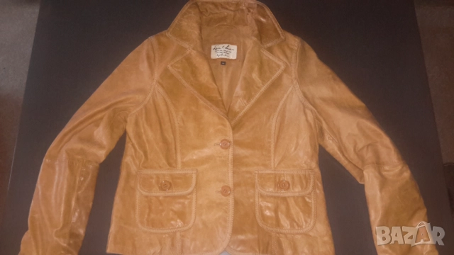 Леко дамско яке със 100 % гъши пух By Zebra и кожено, снимка 8 - Якета - 20023953