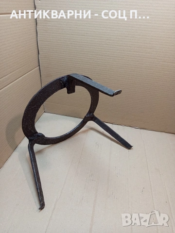 Стар Масивен Саджек Пиростия За Огнище 2.600кг. НОМЕР 1705., снимка 4 - Антикварни и старинни предмети - 53818614