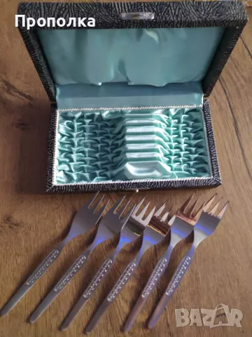 Комплект Немски, неупотребявани десертни вилици, най-висок клас неръждаеми 18/, снимка 2 - Прибори за хранене, готвене и сервиране - 48170445