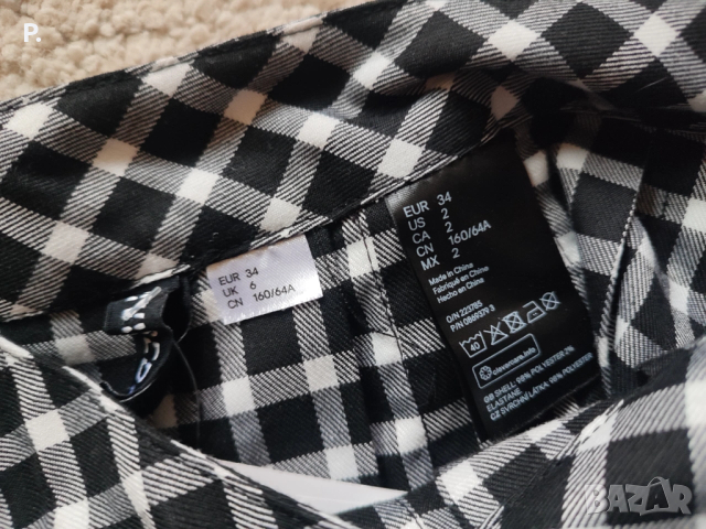 Дамска карирана пола, снимка 2 - Поли - 53510691