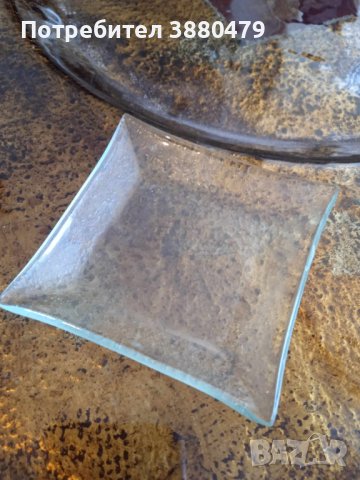 декоративна стъклена чинийка от португалия