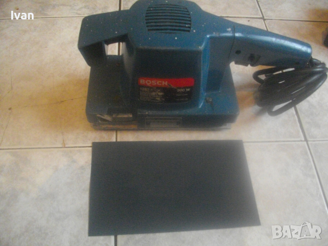 200 Вата Голям 215х114мм Виброшлаф Made in SPAIN-BOSCH-Правоъгълен-Синя Професионална Серия-ОТЛИЧЕН, снимка 12 - Други инструменти - 44736103