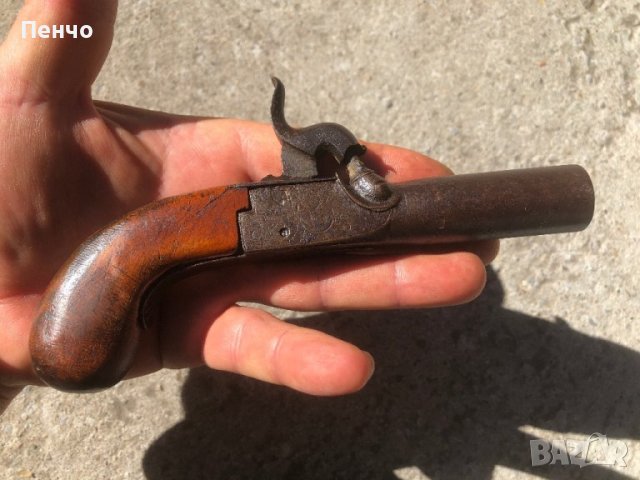 малък капсулен пистолет , снимка 4 - Антикварни и старинни предмети - 42533521