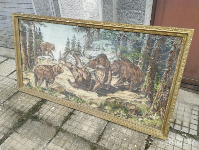 Стари ковьори в рамка и стъкло., снимка 12 - Антикварни и старинни предмети - 50447701