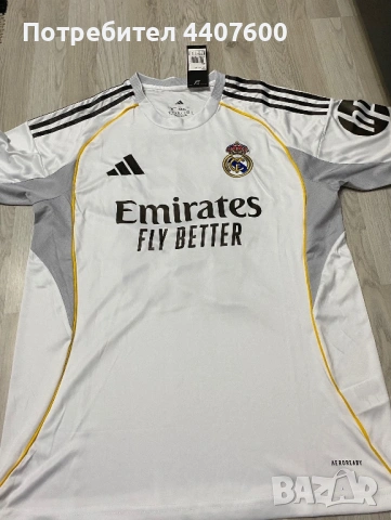 тениска на Килиан Мбапе от Реал Мадрид за сезон 2025/2026, снимка 6 - Футбол - 53866441