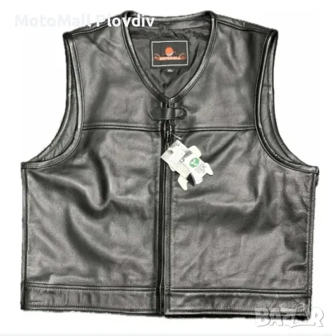 Кожен Елек Нови модели телешки бокс Coffee Racer чопър рокер XL, снимка 3 - Аксесоари и консумативи - 49272550