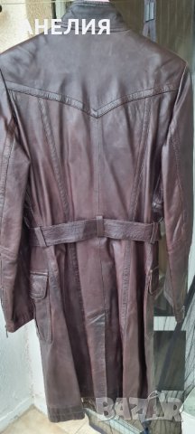 Кожено манто, снимка 3 - Палта, манта - 34495578