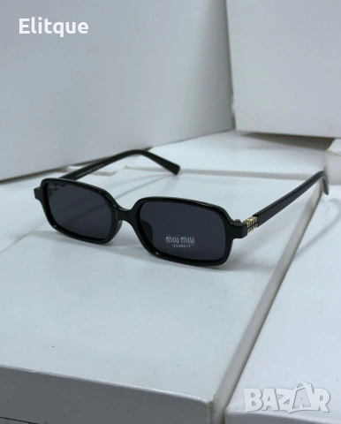 висококачествени очила с черен обикновен калъф и ув защита miu miu , снимка 3 - Слънчеви и диоптрични очила - 53461403
