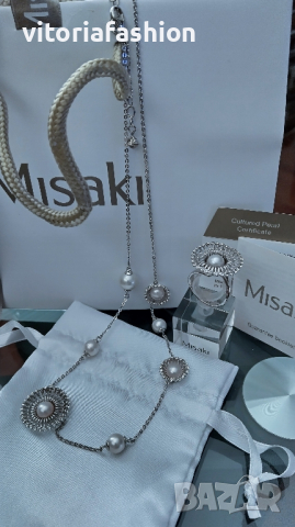 Misaki сребърен комплект колие и пръстен, снимка 10 - Бижутерийни комплекти - 44708553