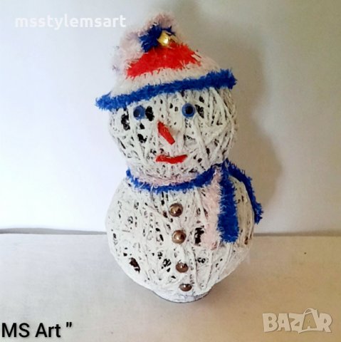 Коледни сувенири! Снежен човек! Ръчна изработка!, снимка 4 - Декорация за дома - 34391567