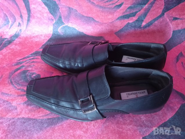 Черни Унисекс обувки от естествена кожа 43 номер , снимка 2 - Дамски ежедневни обувки - 38913885