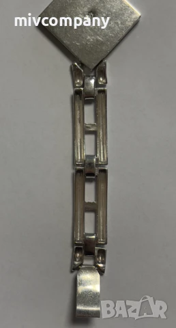 Сребърна Гривна 30.56гр 20.5см., снимка 5 - Гривни - 51207043