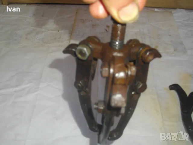 Немска СТАРО КАЧЕСТВО ТРИРАМЕННА СКОБА ЗА ВАДЕНЕ НА ЛАГЕРИ S45C 100, снимка 16 - Други инструменти - 47506929