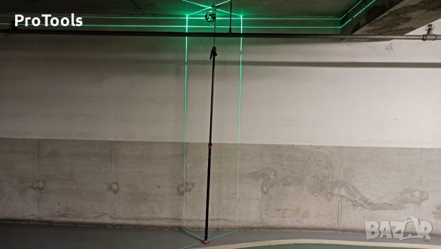 Нова Немска Телескопична Стойка за Лазерен Нивелир до 2.9 Метра, снимка 3 - Измервателни инструменти - 39729099