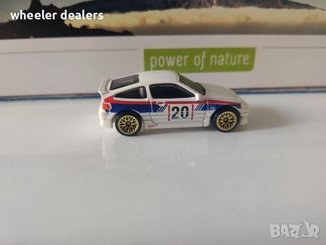 Метална количка Hot Wheels 88 Honda CR-X 1/64, снимка 6 - Колекции - 50745240
