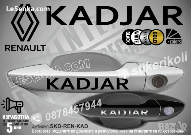 RENAULT стикери за дръжки SKD-RE-01, снимка 8 - Аксесоари и консумативи - 35641177