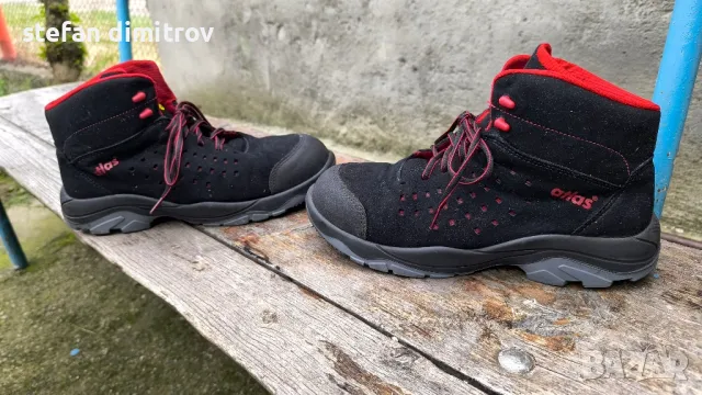 Високи  работни обувки  номерация 45 , S1, ESD, черно/червени - ATLAS 

, снимка 8 - Други - 50411252