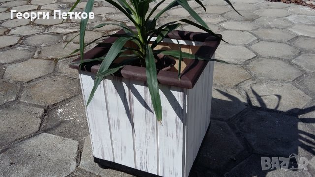 Кашпи-40х40х47см., снимка 2 - Градински мебели, декорация  - 42243074
