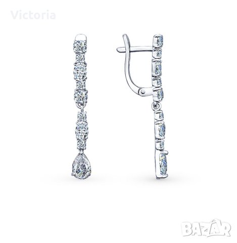 Сребърни обеци TENDER BRILLIANCE , снимка 3 - Обеци - 41551457