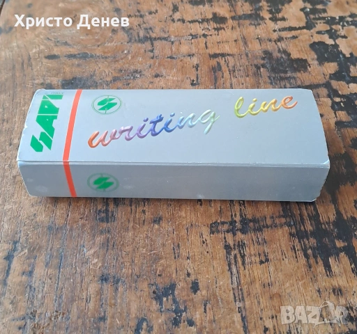 химикалка метална сребърна Сапи Sapi Италия Italy с UV фенерче в кутия , снимка 11 - Ученически пособия, канцеларски материали - 53733040