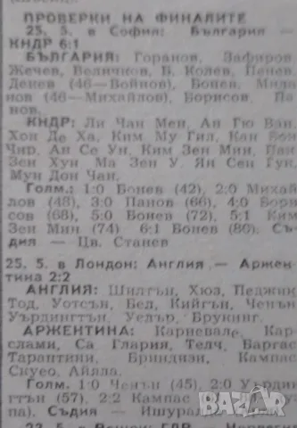 България КНДР 6-1 1974г. вестник Футбол , снимка 4 - Антикварни и старинни предмети - 52686613