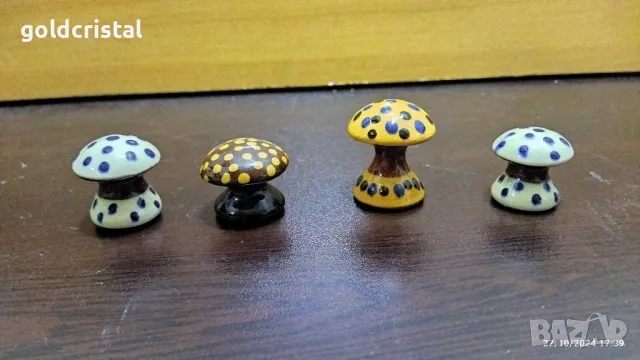 керамични гъбки за декорация 