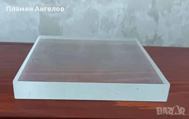 Плексиглас 15 на15 см. дебелина 2см., снимка 2 - Други стоки за дома - 49797024