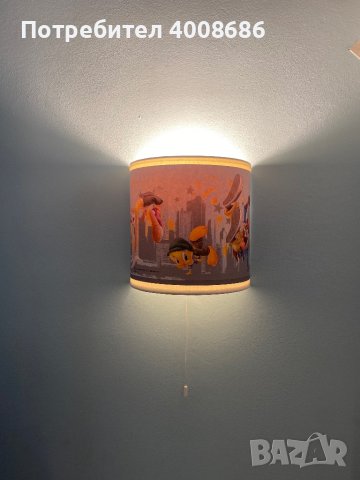 Детски абажур с два аплика, снимка 1 - Детски нощни лампи - 44461402