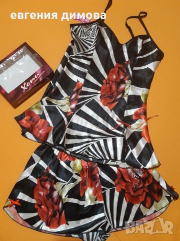 Дамска сатенена пижама , снимка 6 - Пижами - 41686968