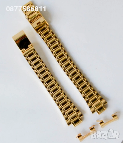 НОВА ЗЛАТИСТА ВЕРИЖКА ЗА ЧАСОВНИК.ЖЪЛТА СТОМАНЕНА ВЕРИЖКА. ЗЛАТИСТИ ВЕРИЖКИ. VERIJKA VERIZHKA, снимка 4 - Каишки за часовници - 51614592