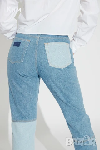 Ganni Swigy дънки с контрастни панели в синьо, снимка 13 - Дънки - 50566854