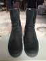 Черни велурени боти на платформа, снимка 7