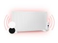 Wallander, маслен радиатор, 1000 W, термостат, маслено нагряване, ultra плосък дизайн, бял, снимка 3