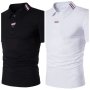 Мъжка бързосъхнеща поло тениска с яка и три копчета Pique Jersey, 2цвята - 023, снимка 1 - Тениски - 41482050
