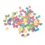4607 Мини цветни яйца за декорация с блестящи частици, 100 броя, снимка 2