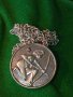 СТРЕЛЕЦ метален СРЕБРИСТ АРТ МЕДАЛЬОН на СБХ БЪЛГАРИЯ с ВЕРИЖКА РЯДЪК 25864, снимка 6