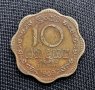 Монета. Шри Ланка. 10 цента . 1969 година., снимка 1 - Нумизматика и бонистика - 40157753