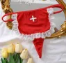 М/L Червена прашка с престилка медицинска сестра , снимка 1