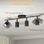 Таванен LED спот Lightbiz с 4 въртящи глави и 4 крушки GU10, снимка 3