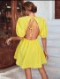Дамска жълта рокля Чисто Нова!, снимка 1 - Рокли - 41594126