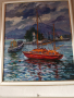 Маслена картина "Лодки", снимка 1