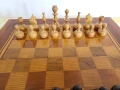 #7 Стар дървен соц шах с табла , снимка 3