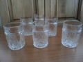 Ретро стъклени кристални чаши
