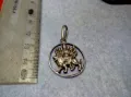 Durga Maa Vaishno Mata ТРАДИЦИОНЕН ХИНДУИСТКИ СРЕБЪРЕН ПЕНДАНТ СРЕБРО ВИСОКА ПРОБА РъчнаРАБОТА , снимка 2